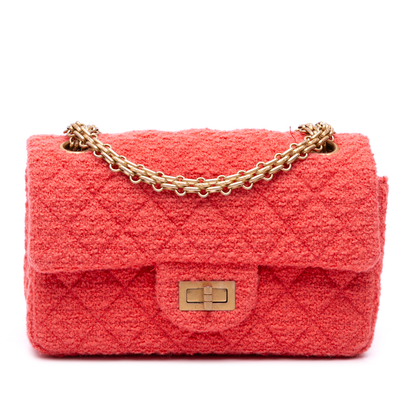 Pre-Loved Chanel Reissue 2.55 Quilted Tweed Single Flap 224 - Picture 1 of 10